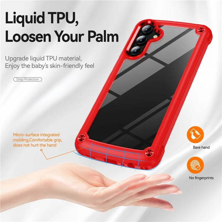 For Samsung Galaxy A24 4G (162.1 x 77.6 x 8.3mm) Phone Case Hard PC + Soft TPU Protective Cover
