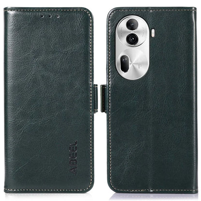 ABEEL For Oppo Reno11 Pro 5G (Global) / Reno11 (China) 5G Crazy Horse Texture Case Folio Stand View Phone Cover
