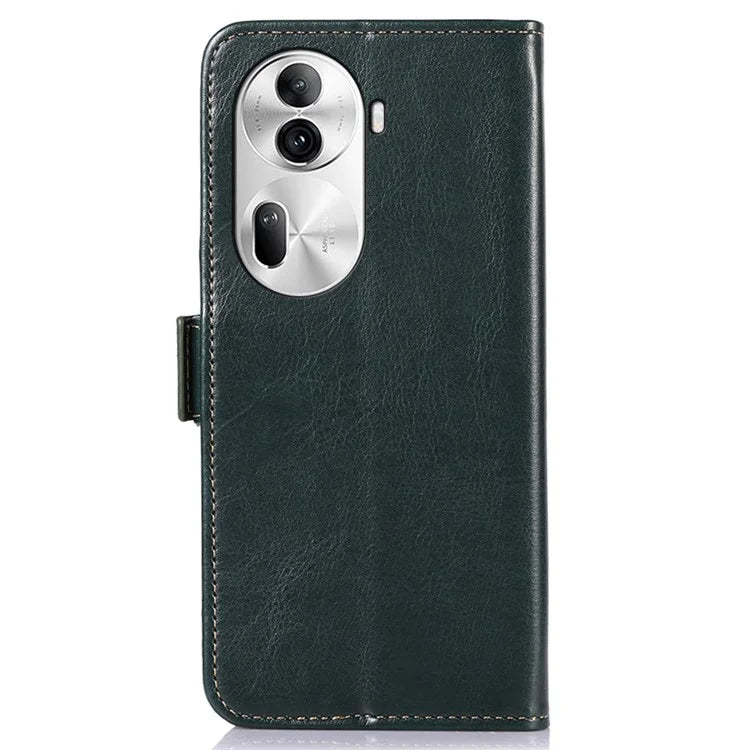 ABEEL For Oppo Reno11 Pro 5G (Global) / Reno11 (China) 5G Crazy Horse Texture Case Folio Stand View Phone Cover