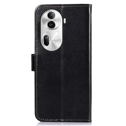 ABEEL For Oppo Reno11 Pro 5G (Global) / Reno11 (China) 5G Crazy Horse Texture Case Folio Stand View Phone Cover