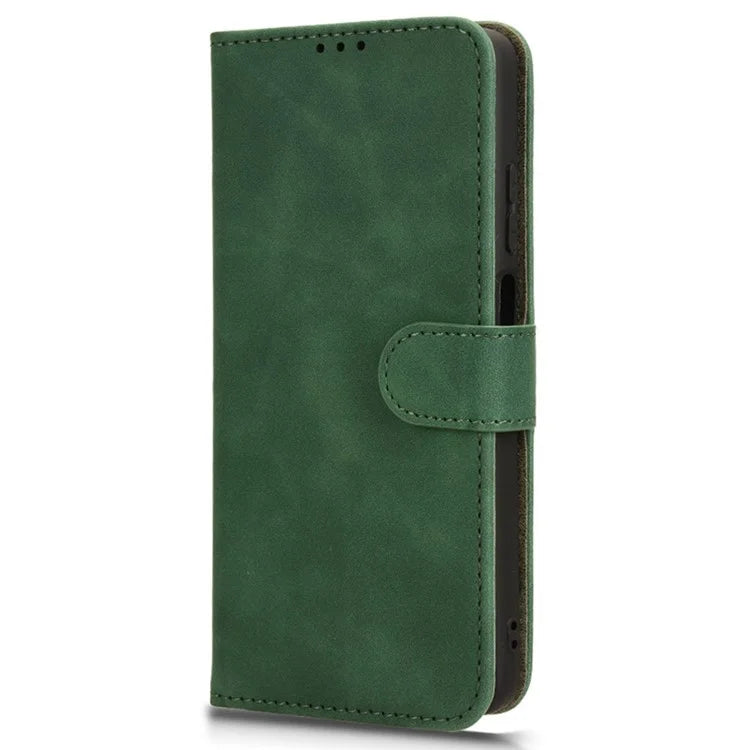 For Motorola Moto G04 4G / G24 4G Case Skin-Feel PU Leather Flip Phone Cover with Wallet