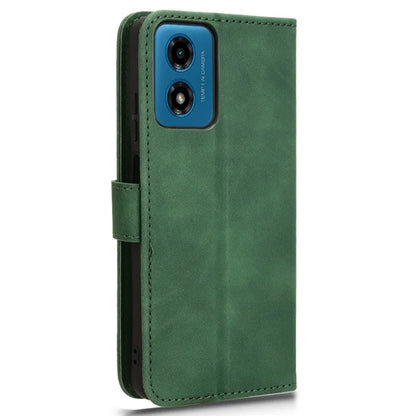 For Motorola Moto G04 4G / G24 4G Case Skin-Feel PU Leather Flip Phone Cover with Wallet