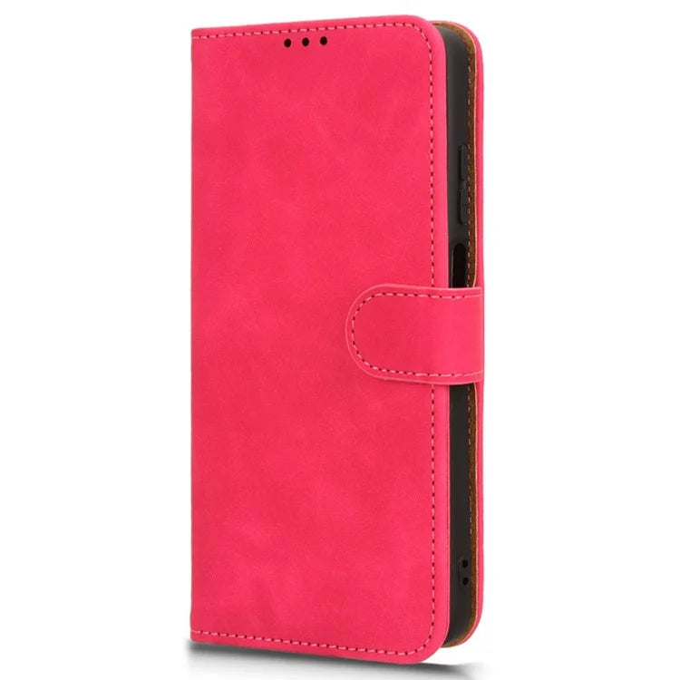 For Motorola Moto G04 4G / G24 4G Case Skin-Feel PU Leather Flip Phone Cover with Wallet