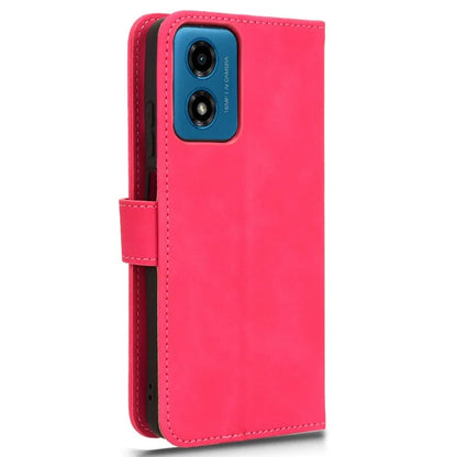 For Motorola Moto G04 4G / G24 4G Case Skin-Feel PU Leather Flip Phone Cover with Wallet
