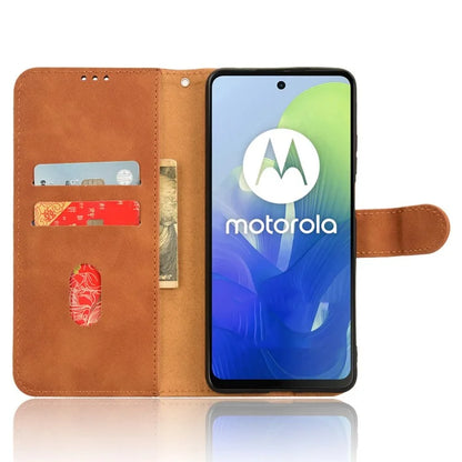 For Motorola Moto G04 4G / G24 4G Case Skin-Feel PU Leather Flip Phone Cover with Wallet