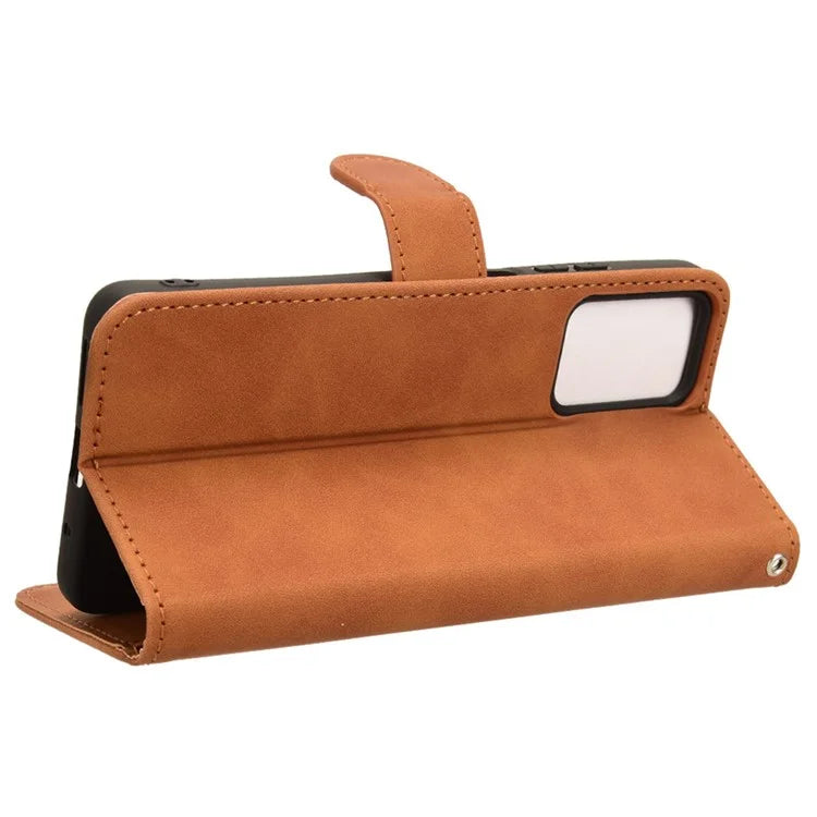 For Motorola Moto G04 4G / G24 4G Case Skin-Feel PU Leather Flip Phone Cover with Wallet