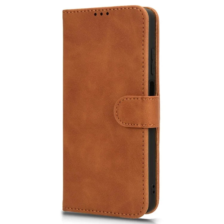 For Motorola Moto G04 4G / G24 4G Case Skin-Feel PU Leather Flip Phone Cover with Wallet