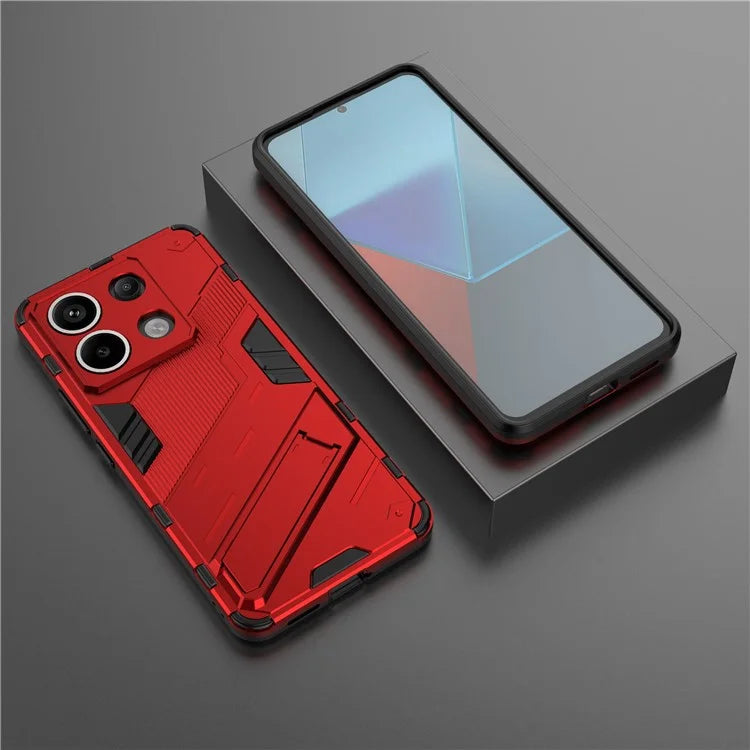 For Xiaomi Redmi Note 13 Pro 5G / Poco X6 5G Kickstand Case TPU + PC Phone Back Cover