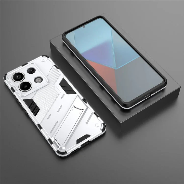 For Xiaomi Redmi Note 13 Pro 5G / Poco X6 5G Kickstand Case TPU + PC Phone Back Cover