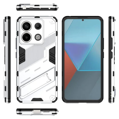 For Xiaomi Redmi Note 13 Pro 5G / Poco X6 5G Kickstand Case TPU + PC Phone Back Cover