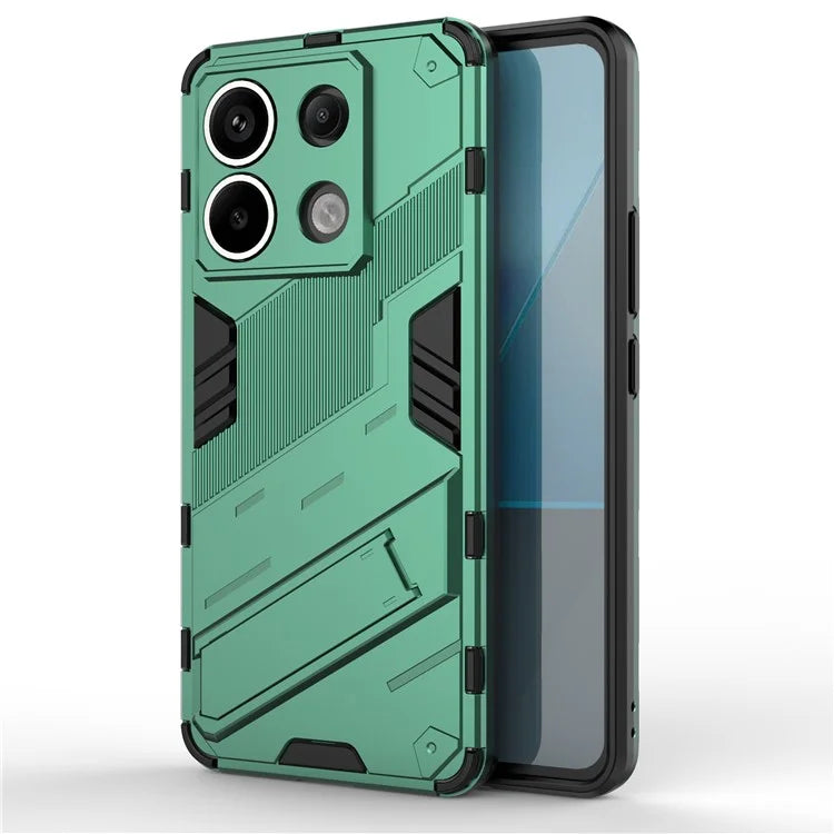 For Xiaomi Redmi Note 13 Pro 5G / Poco X6 5G Kickstand Case TPU + PC Phone Back Cover