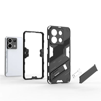 For Xiaomi Redmi Note 13 Pro 5G / Poco X6 5G Kickstand Case TPU + PC Phone Back Cover