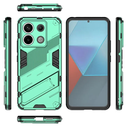 For Xiaomi Redmi Note 13 Pro 5G / Poco X6 5G Kickstand Case TPU + PC Phone Back Cover
