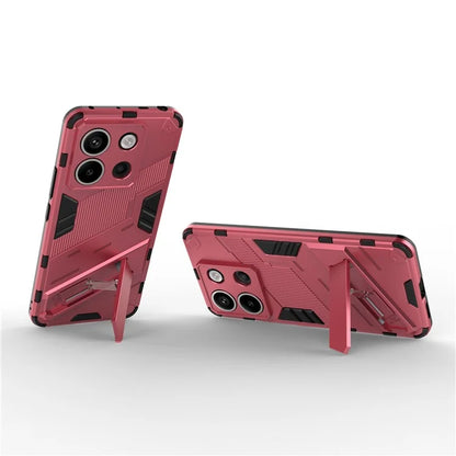For Xiaomi Redmi Note 13 Pro 5G / Poco X6 5G Kickstand Case TPU + PC Phone Back Cover