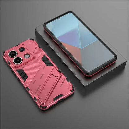 For Xiaomi Redmi Note 13 Pro 5G / Poco X6 5G Kickstand Case TPU + PC Phone Back Cover