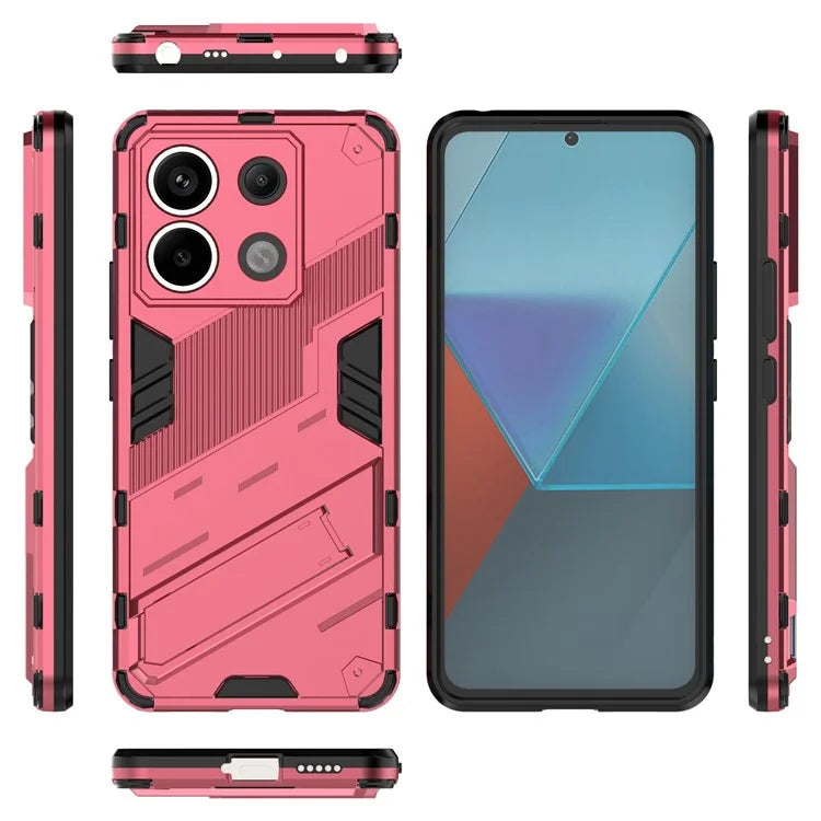 For Xiaomi Redmi Note 13 Pro 5G / Poco X6 5G Kickstand Case TPU + PC Phone Back Cover