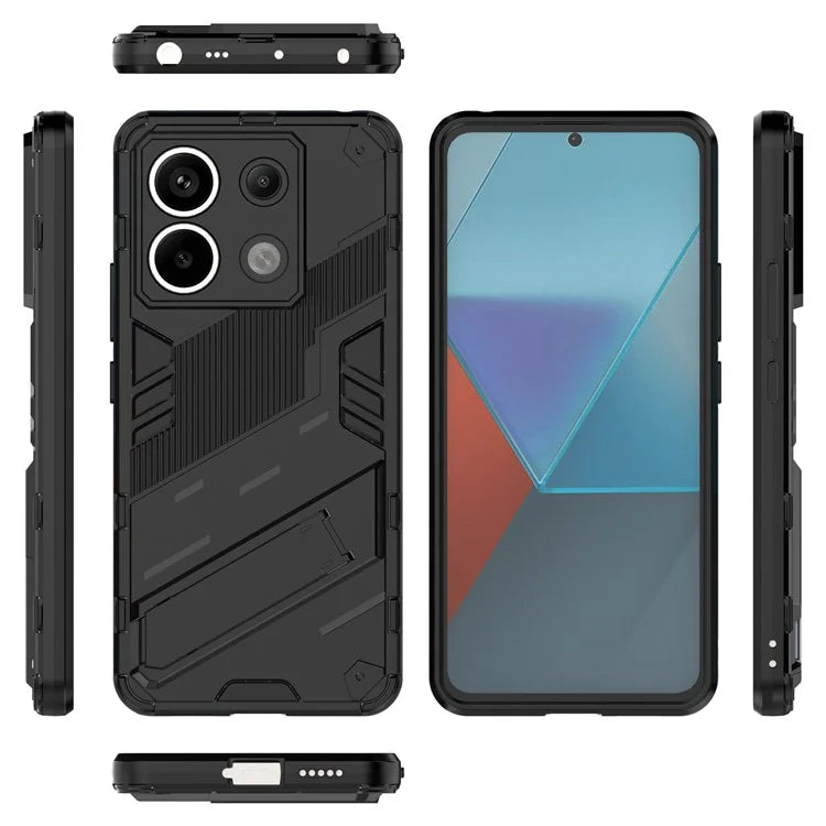 For Xiaomi Redmi Note 13 Pro 5G / Poco X6 5G Kickstand Case TPU + PC Phone Back Cover