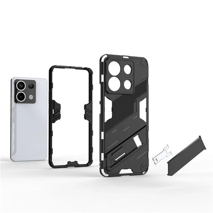 For Xiaomi Redmi Note 13 Pro 5G / Poco X6 5G Kickstand Case TPU + PC Phone Back Cover