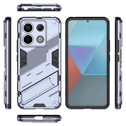 For Xiaomi Redmi Note 13 Pro 5G / Poco X6 5G Kickstand Case TPU + PC Phone Back Cover
