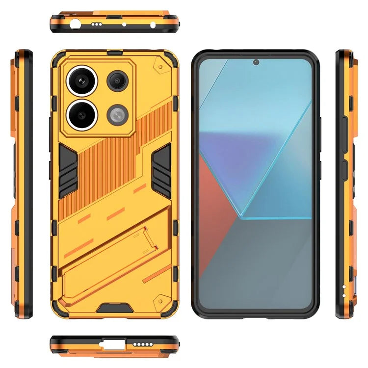For Xiaomi Redmi Note 13 Pro 5G / Poco X6 5G Kickstand Case TPU + PC Phone Back Cover