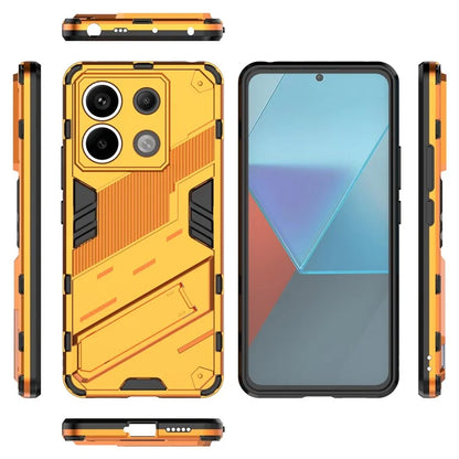 For Xiaomi Redmi Note 13 Pro 5G / Poco X6 5G Kickstand Case TPU + PC Phone Back Cover