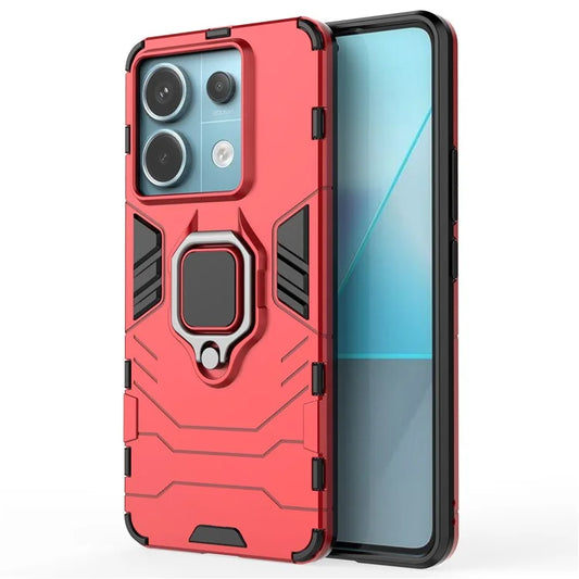 For Xiaomi Redmi Note 13 Pro 5G / Poco X6 5G Case Ring Holder Kickstand PC + TPU Cover