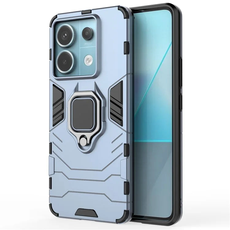 For Xiaomi Redmi Note 13 Pro 5G / Poco X6 5G Case Ring Holder Kickstand PC + TPU Cover