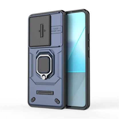 For Xiaomi Redmi Note 13 Pro 5G / Poco X6 5G Kickstand Case Slide Lens Protection Cell Phone Cover