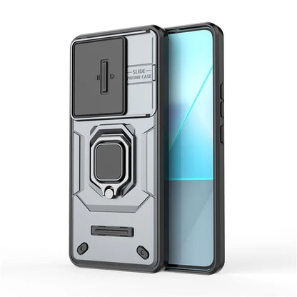 For Xiaomi Redmi Note 13 Pro 5G / Poco X6 5G Kickstand Case Slide Lens Protection Cell Phone Cover