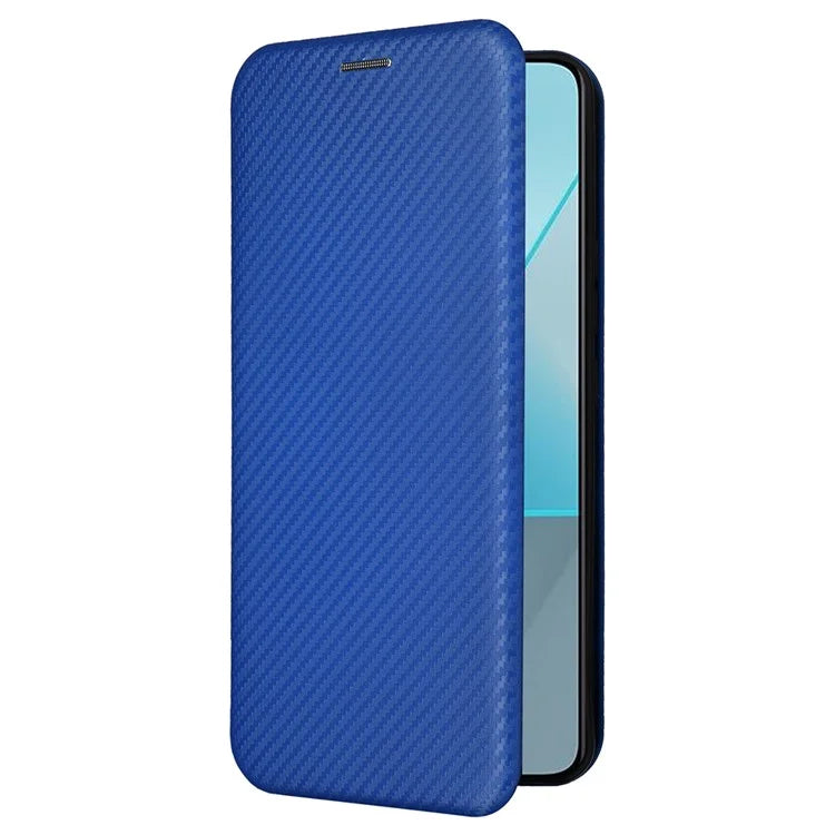 For Xiaomi Redmi Note 13 5G / Note 13 5G (China) Case Carbon Fiber Texture Phone Leather Cover