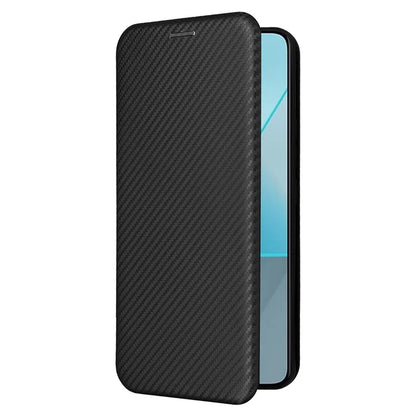 For Xiaomi Redmi Note 13 Pro 5G / Poco X6 5G Leather Case with Card Slots Carbon Fiber Texture
