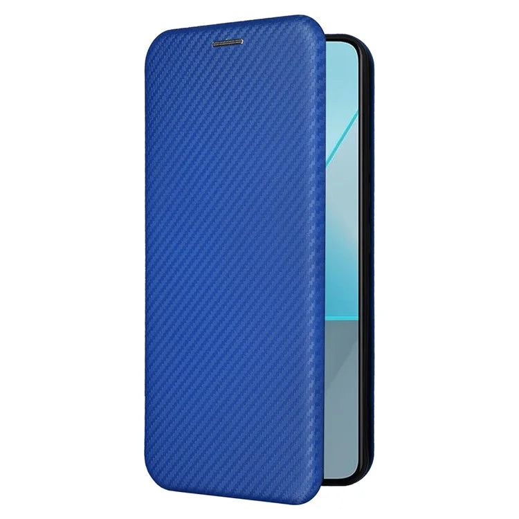 For Xiaomi Redmi Note 13 Pro 5G / Poco X6 5G Leather Case with Card Slots Carbon Fiber Texture
