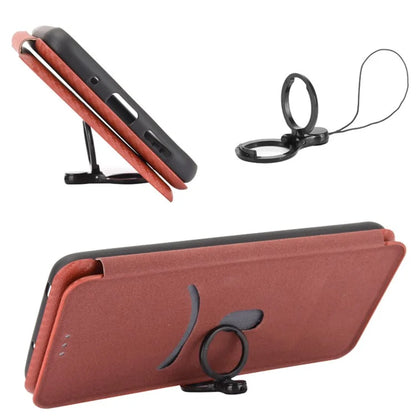 For Xiaomi Redmi Note 13 Pro 5G / Poco X6 5G Leather Case with Card Slots Carbon Fiber Texture