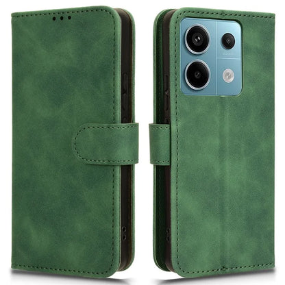 For Xiaomi Redmi Note 13 Pro 5G / Poco X6 5G Wallet Case Skin-touch Texture Leather Phone Cover