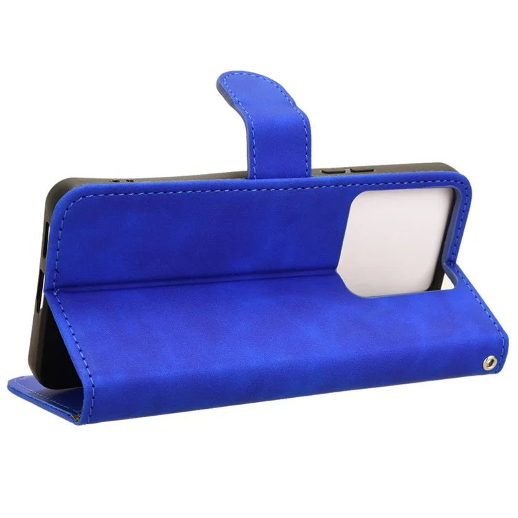 For Xiaomi Redmi Note 13 Pro 5G / Poco X6 5G Wallet Case Skin-touch Texture Leather Phone Cover