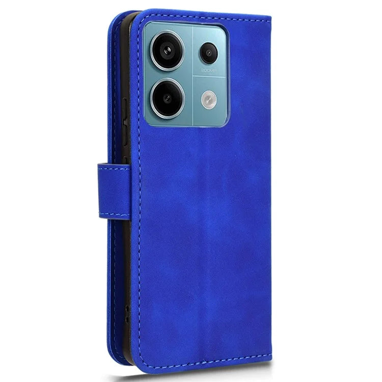 For Xiaomi Redmi Note 13 Pro 5G / Poco X6 5G Wallet Case Skin-touch Texture Leather Phone Cover