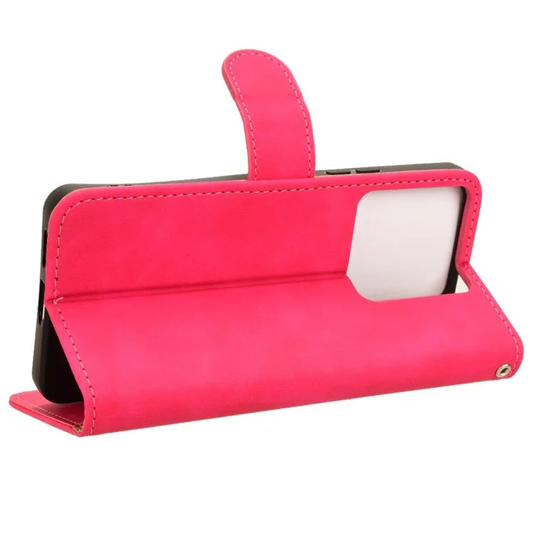 For Xiaomi Redmi Note 13 Pro 5G / Poco X6 5G Wallet Case Skin-touch Texture Leather Phone Cover