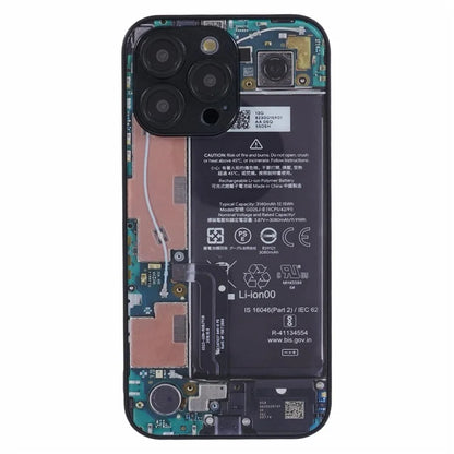 AL Series for iPhone 14 Pro Glass Phone Case Precise Cutout Lens Hole