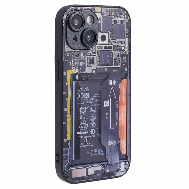 AL Series for iPhone 13 TPU+Acrylic+Glass Phone Case Precise Lens Cutout