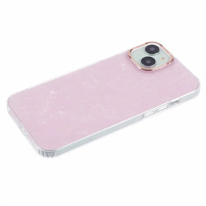 For iPhone 14 Shell Pattern Case IMD Phone Cover Four Corners Cushioning