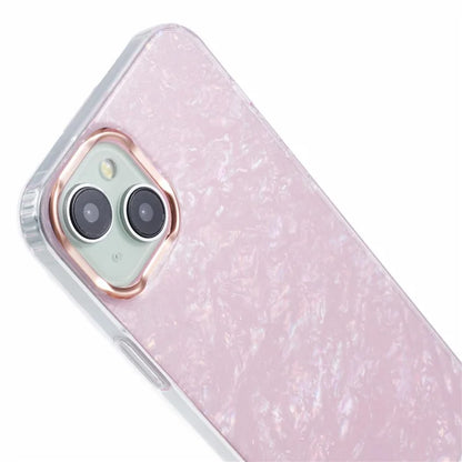 For iPhone 14 Shell Pattern Case IMD Phone Cover Four Corners Cushioning