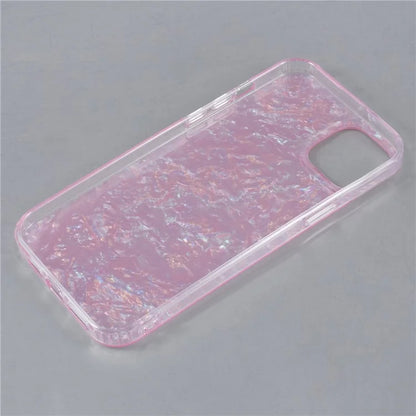 For iPhone 14 Shell Pattern Case IMD Phone Cover Four Corners Cushioning