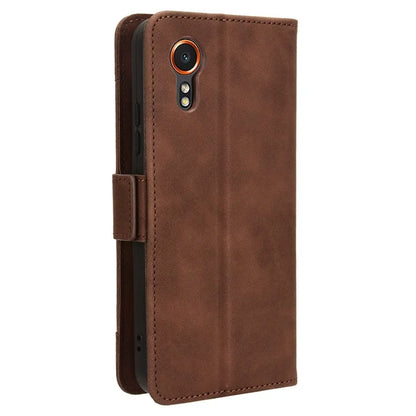 For Samsung Galaxy Xcover 7 Case Wallet Leather Phone Cover with Multiple Card Slots