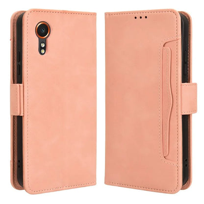 For Samsung Galaxy Xcover 7 Case Wallet Leather Phone Cover with Multiple Card Slots