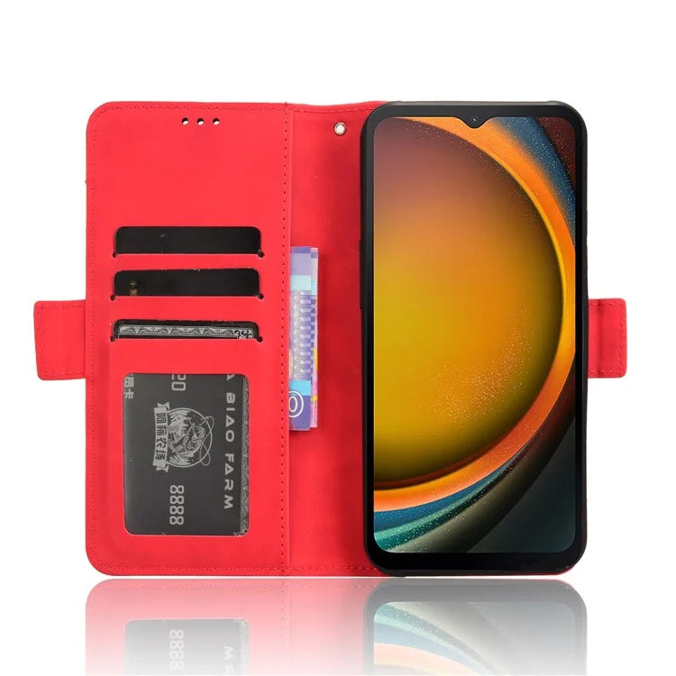 For Samsung Galaxy Xcover 7 Case Wallet Leather Phone Cover with Multiple Card Slots