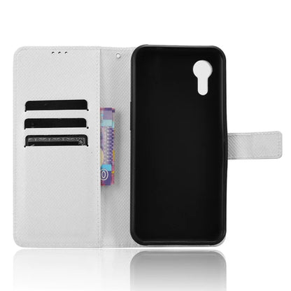 For Samsung Galaxy Xcover 7 Case Diamond Texture Leather Phone Stand Cover