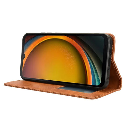 For Samsung Galaxy Xcover 7 Wallet Case PU Leather Stand Retro Phone Cover
