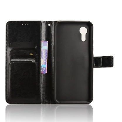 For Samsung Galaxy Xcover 7 Cell Phone Case  Anti-scratch Leather Crazy Horse Texture Shell
