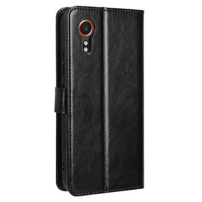For Samsung Galaxy Xcover 7 Cell Phone Case  Anti-scratch Leather Crazy Horse Texture Shell