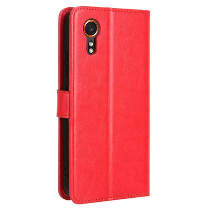 For Samsung Galaxy Xcover 7 Cell Phone Case  Anti-scratch Leather Crazy Horse Texture Shell